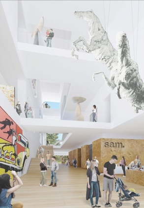 Denton Corker Marshall's design for the new Shepparton Art Museum.