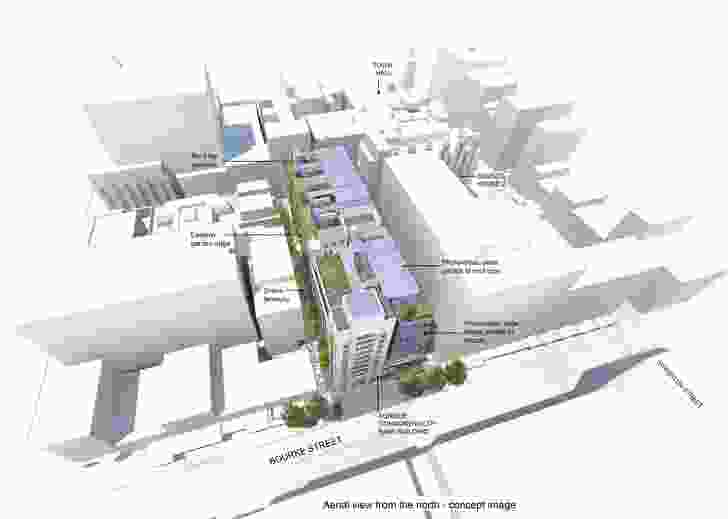 The Bourke Street Precinct concept image by Designinc.