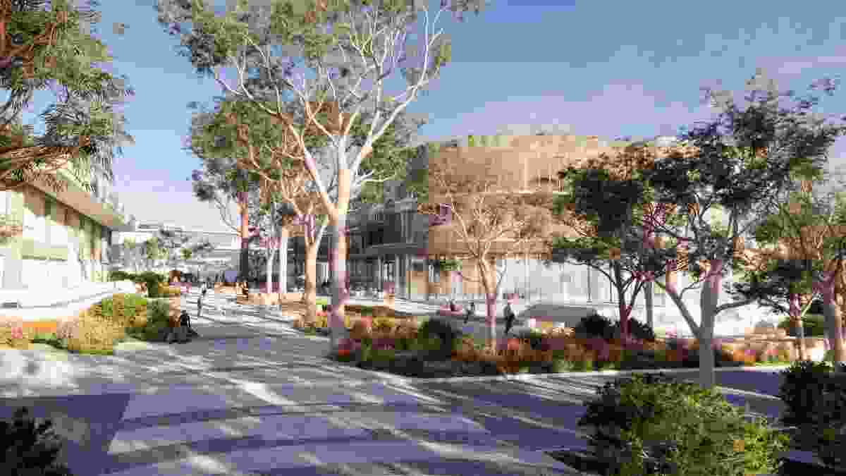 The proposed City of Melville Library and Cultural Centre, designed by Christou Design Group.