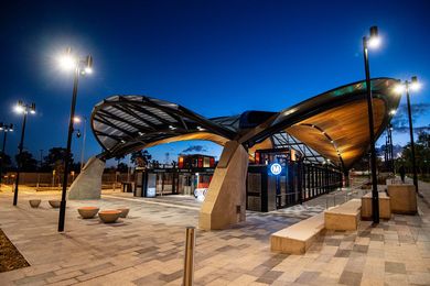 Showground station by Hassell.