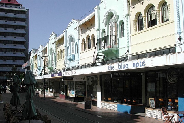 Completion date – 2013. New Regent Street by Fulton Ross Team Architects. The historic New Regent Street shops were badly damaged in the Canterbury earthquakes. The shops will be restored and brought up to the new building code. About 30 landowners on the street have united to restore the street.