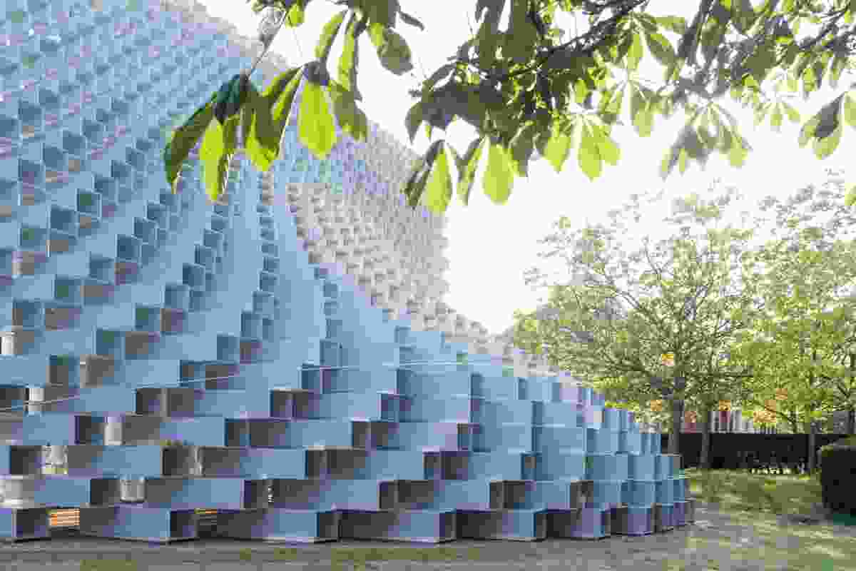 Serpentine Pavilion 2016 designed by Bjarke Ingels Group (BIG). The pavilion will be open to the public from 10 June till 9 October.