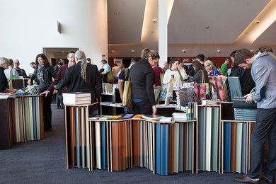 The Architext pop up shop designed by architects Christina Cho and Jenna Campbell at the 2014 National Architecture Conference in Perth.