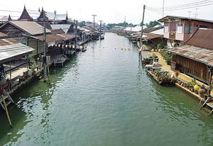 The Amphawa settlement in south-west Bangkok.