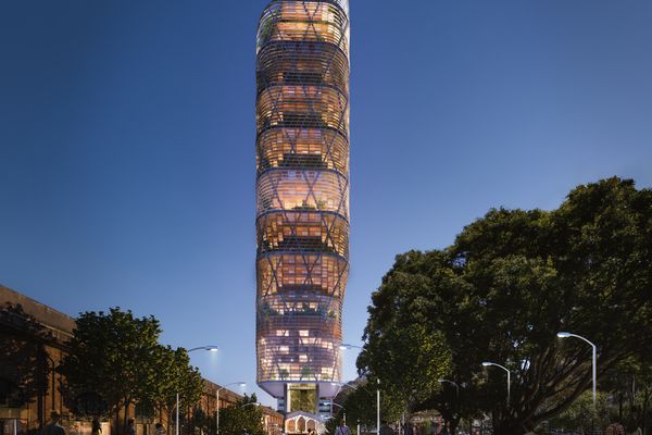 Atlassian's Sydney headquarters tower by Shop Architects and BVN.