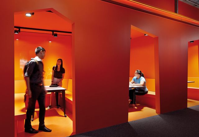 MUSE provides students with a range of spaces that can be used for group learning or individual contemplation.