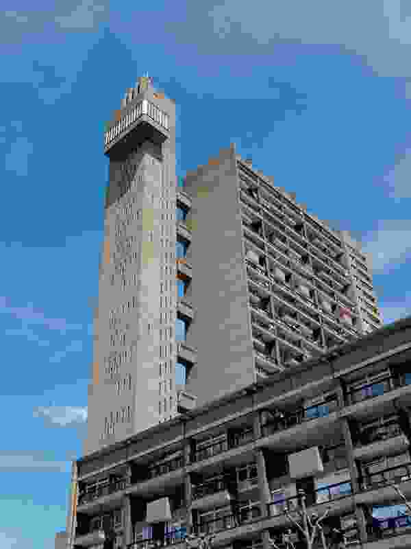 In High-Rise, Ballard’s fictional residential tower block was inspired by Ernö Goldfinger’s Trellick Tower (1968-1972), a 31-storeyed social housing block in West London, which is now a listed building. 