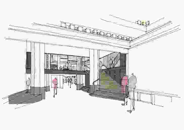 Indicative sketch of the Capitol Theatre refurbishment by Six Degrees Architects.