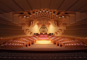 Design for upgrades to the Sydney Opera House Concert Hall by ARM Architecture.