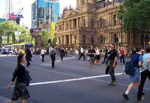 Crossing the street: a routinely paralysing experience for the author.