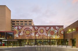 A welcoming hall celebrating culture and creating a new civic arrival for the campus