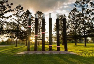 Tully Memorial Flood Markers