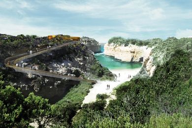 Concepts for the Loch Ard Gorge region as put forward by the Shipwreck Coast Master Plan.