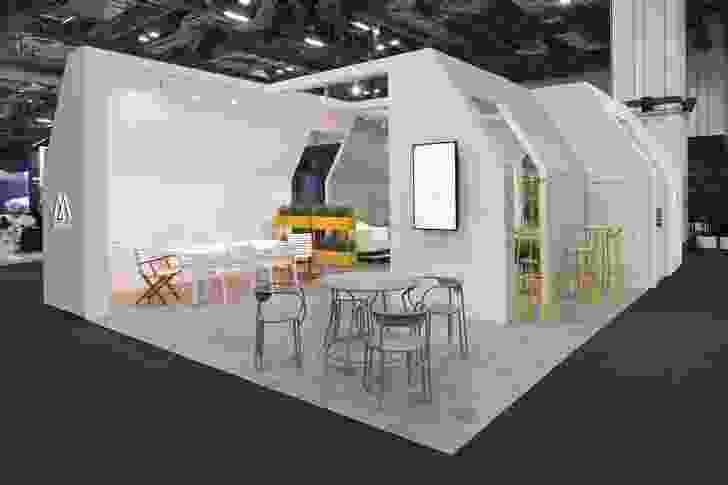 The Maiori stand at Maison&Objet Asia, featuring the Huggy series. 