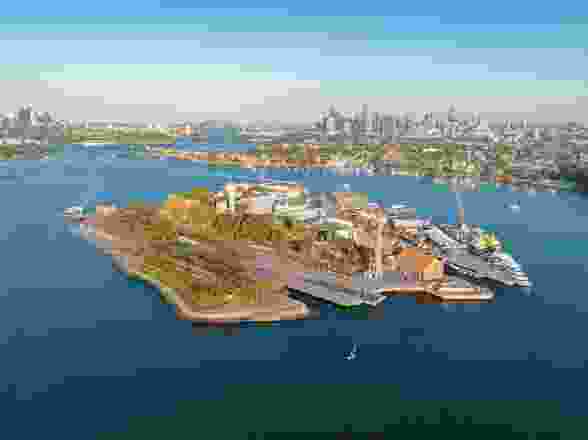 Proposed draft masterplan for Cockatoo Island by Tyrrell Studio and Sydney Harbour Foreshore Trust.