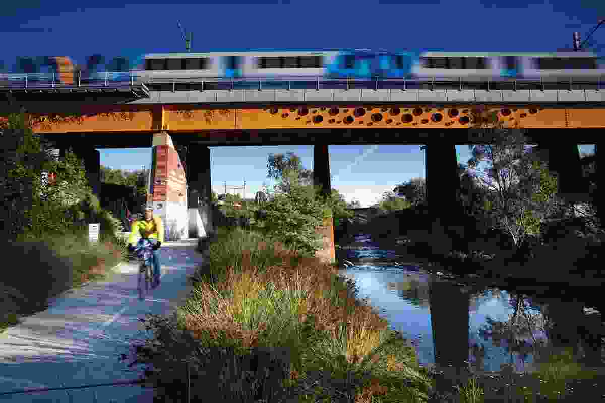 Clifton Hill Railway Project by Jeavons Landscape Architects: a 2012 AILA National Award winner (Design) for the reclamation of a degraded public realm along Victoria's Merri Creek.  