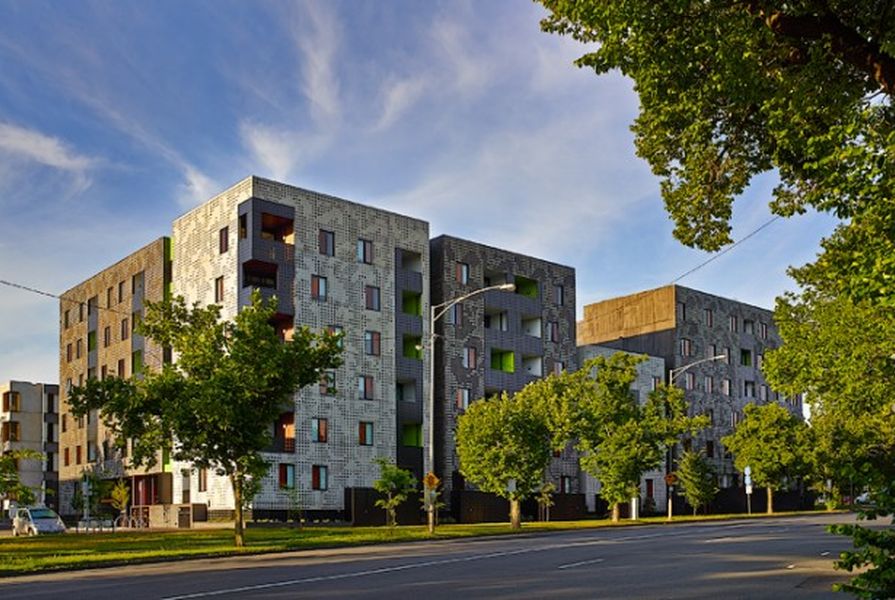 Allure designed by Jackson Clements Burrows, part of the Carlton Housing Redevelopment project launched in 2005.