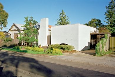 The house was readdressed to the side street, with a new entry.