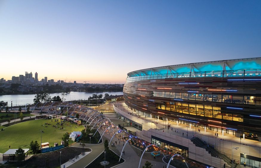 Finding a sense of place: Optus Stadium parklands | Landscape Australia