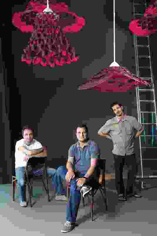 Patrick Reymond, Aurel Aebi and Armand Louis, directors of Atelier Oï. 