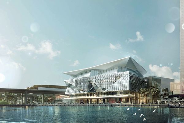 The proposed International Convention Centre (ICC) Sydney by Hassell and Populous.