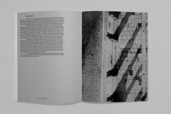 A spread from Episodic Urbanism: RMIT Urban Spaces Project 1996–2015.