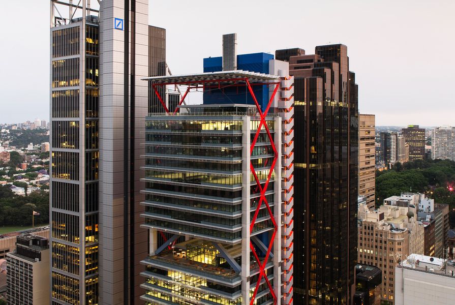 8 Chifley Square occupies a prominent site in Sydney’s CBD adjacent to the Deutsche Bank building by Foster and Partners with Hassell.