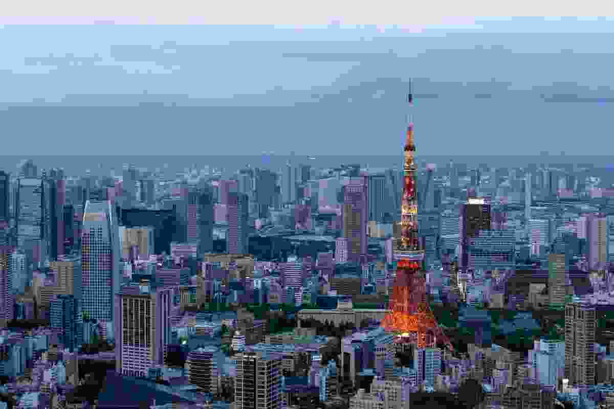 Tokyo skyline.