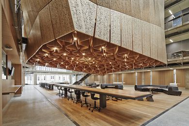 The University of Melbourne - Melbourne School of Design by John Wardle Architects and NADAAA in collaboration, recipient of the 2015 AIDA Public Design Award.