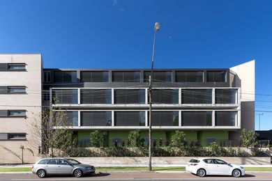 The Kensington by Fox Johnston is one of 11 projects shortlisted for a Residential Architecture - Multiple Housing Award in the 2015 NSW Architecture Awards.