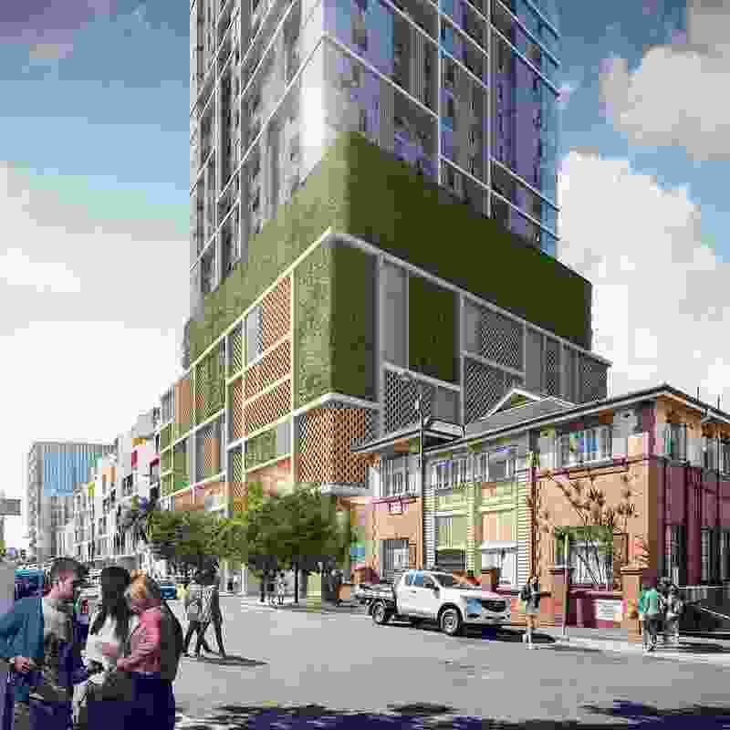 Designs for the redevelopment of the site surrounding Fortitude Valley by Architectus.