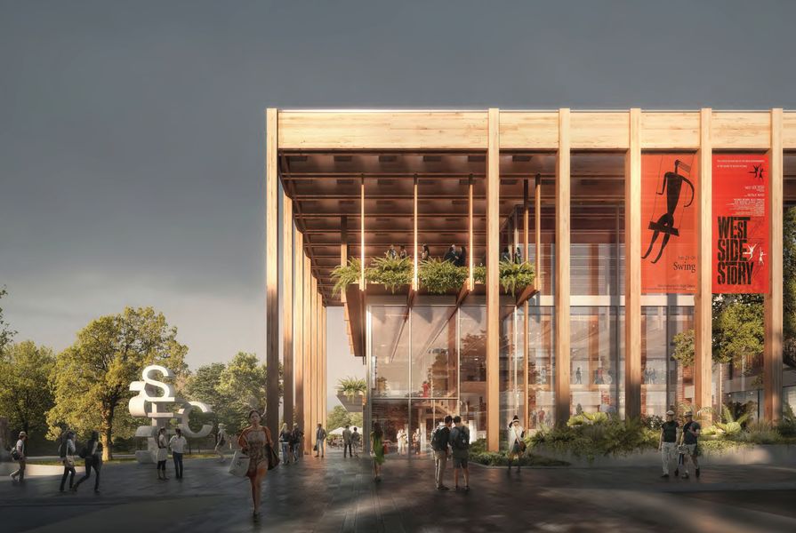 Proposal for the refurbishment of the Sutherland Entertainment Centre by Chrofi and NBRS Architecture.