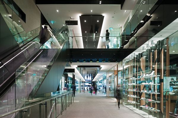 The retail arcade at 420 George Street, Sydney, is successful in its ground plane control.