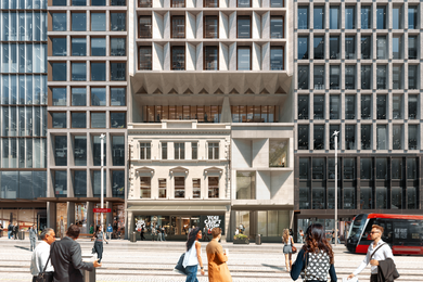 Render of 319–321 George Street by Tribe Studio Architects in collaboration with Matthew Pullinger Architect.