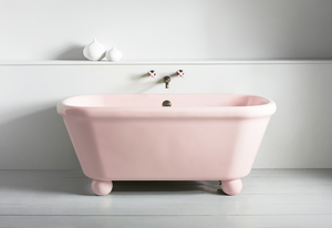 Water Monopoly pale pink bathroomware from The English Tapware Company