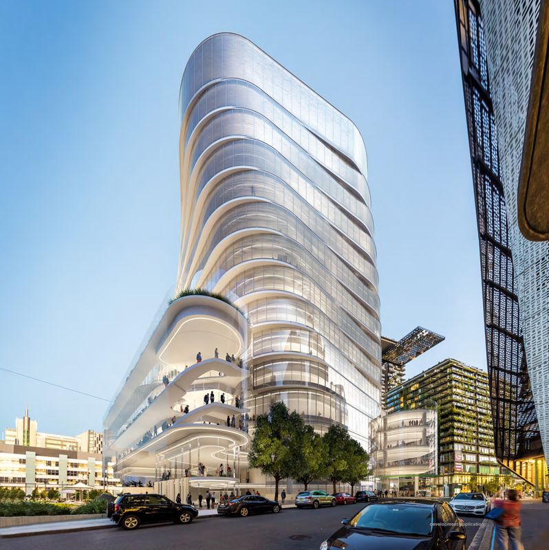 UTS unveils twisted neighbour to brutalist tower ArchitectureAU