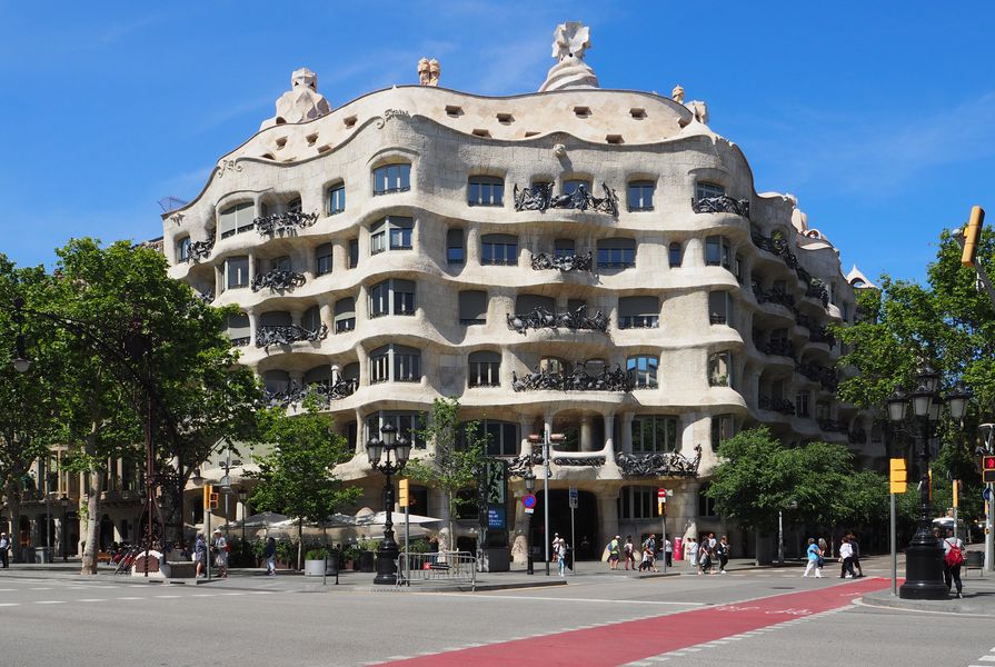 Casa Mila by Antoni Gaudi.