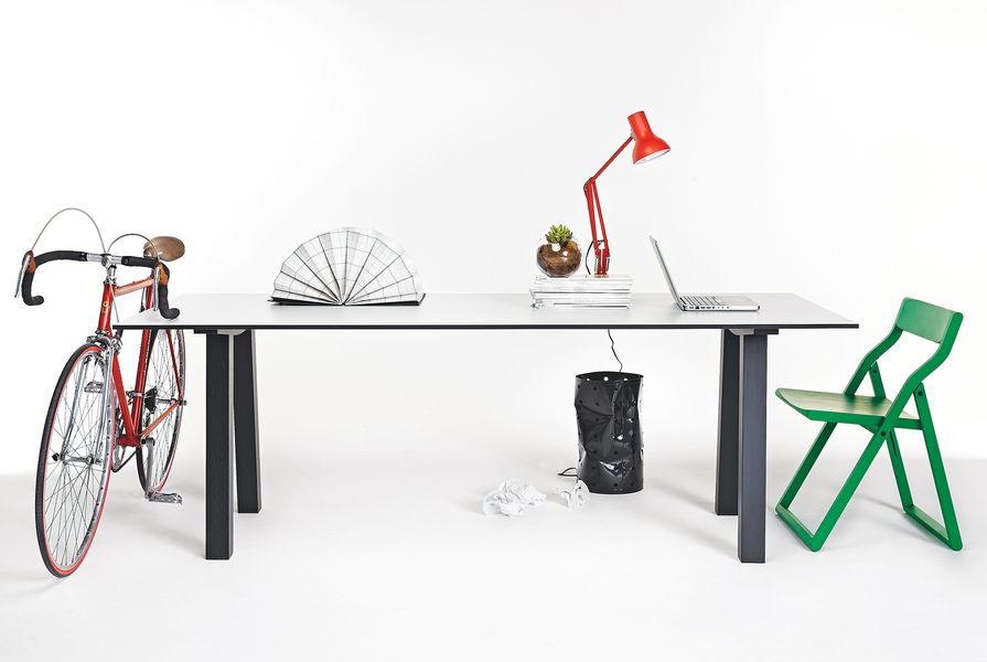 The versatile and modular Dove dining table from Nomi was designed to be used in the office or the home.