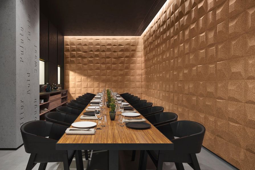 Sustainable Wall Coverings Vertical 3d Cork Architectureau