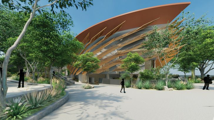 The Larrakia Cultural Centre design needs to balance technical requirements with the vision of the Larrakia people. (Note: This image is from the 30 to 50 percent design and has not been submitted for development approval.)