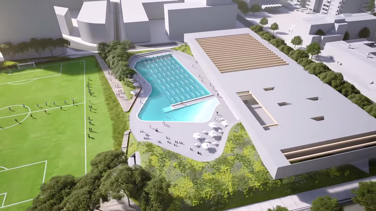 green square aquatic centre