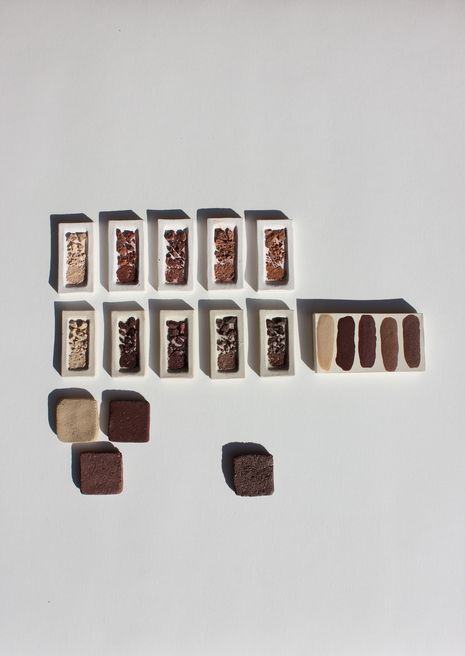 Material tests during the Studio Bright collaboration.