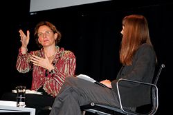 Francine Houben and Rachel Neeson in conversation.