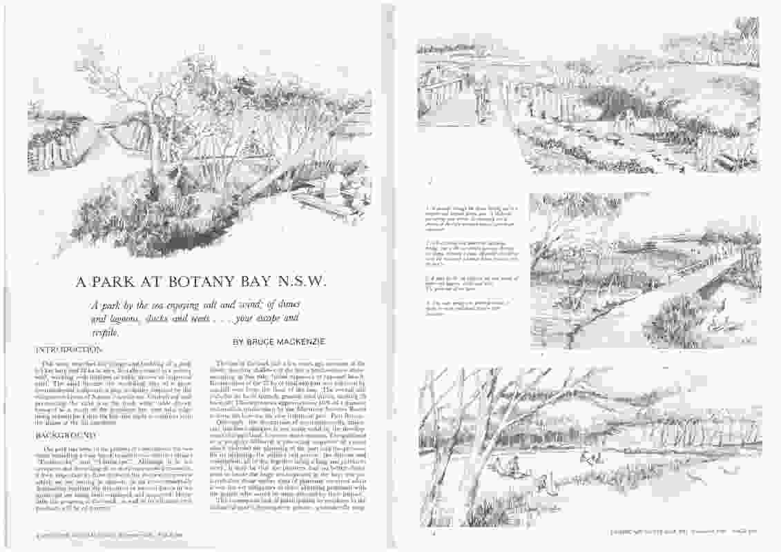 Sir Joseph Banks Park at Botany Bay was a feat of landscape design engineering for its time.