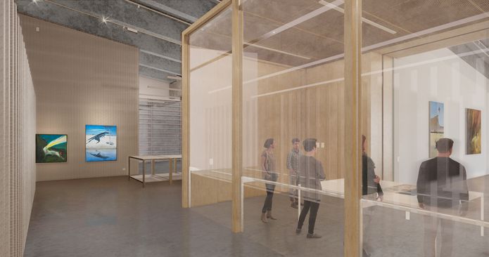 The Bundanon Trust art gallery at Riversdale, designed by Kerstin Thompson Architects.