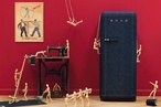 FAB28 denim refrigerator from Smeg
