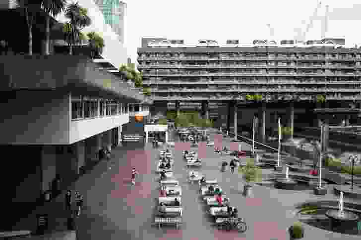 Public space in the Barbican complex, by Chamberlin, Powell and Bon.