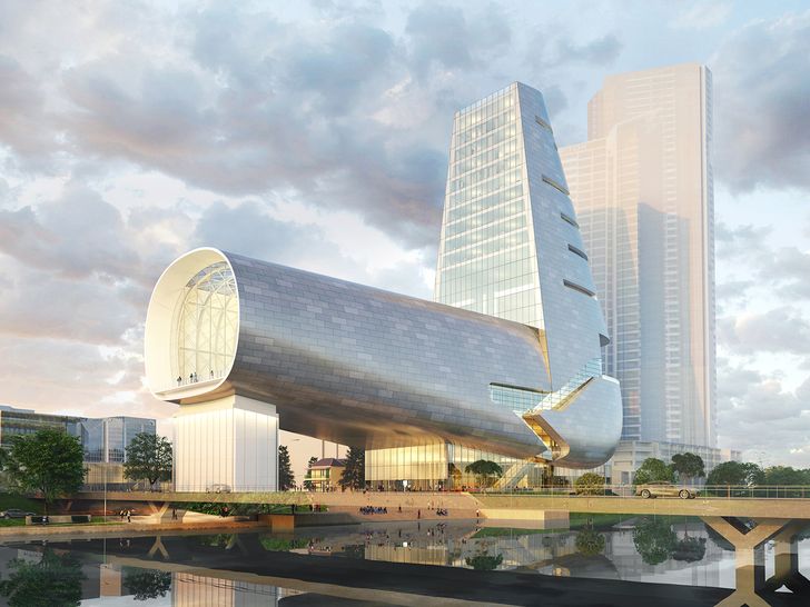 Powerhouse Parramatta proposal by Steven Holl Architects (United States) and Conrad Gargett (Australia).