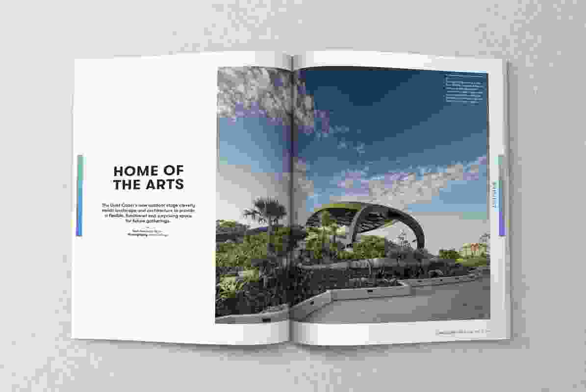 A spread from the May 2018 issue of Landscape Architecture Australia.