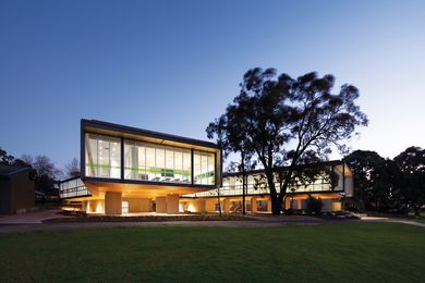 The Middle Schools complex at Tintern Schools in Ringwood East, Melbourne is shaped by a careful approach to landscape and site-scale planning.